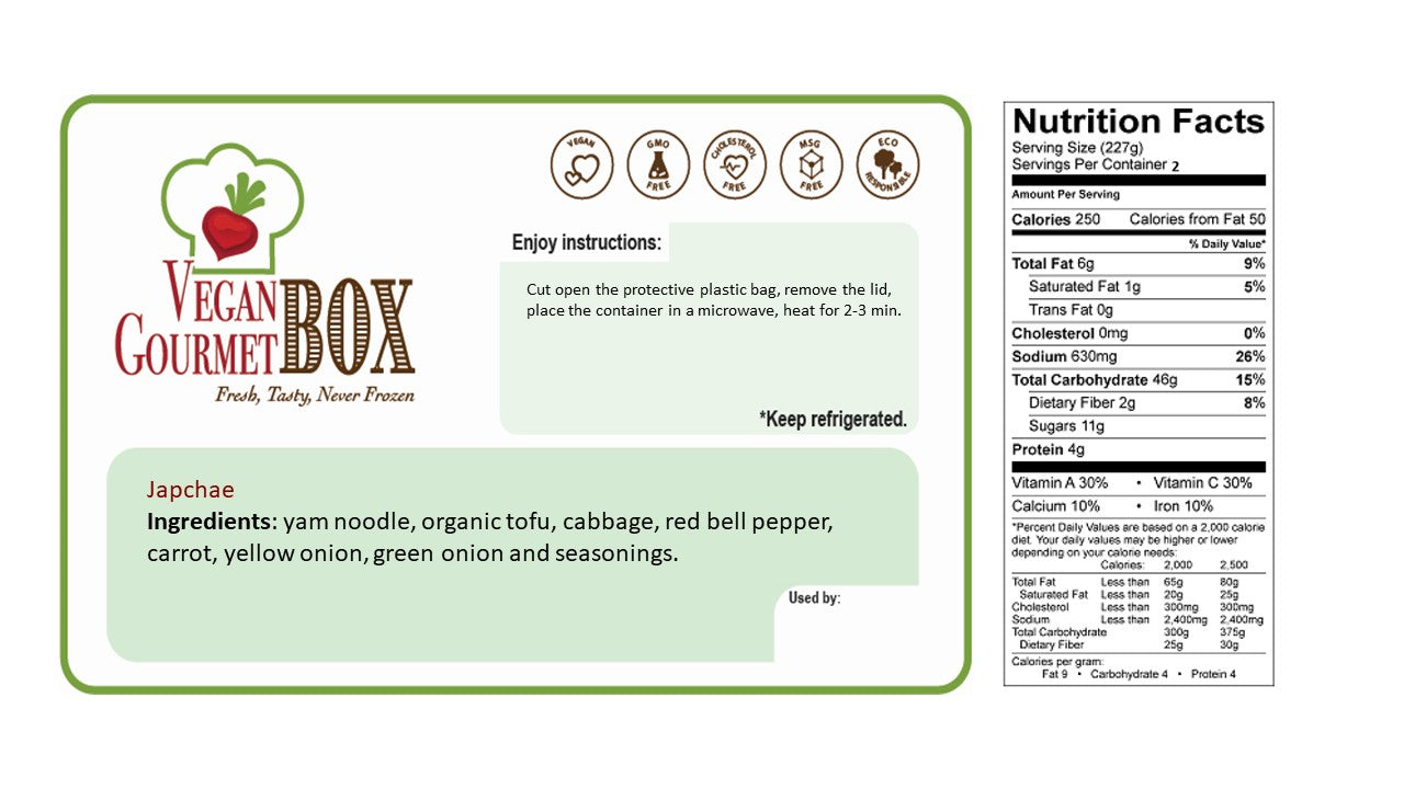 Japchae - Vegan Gourmet Box